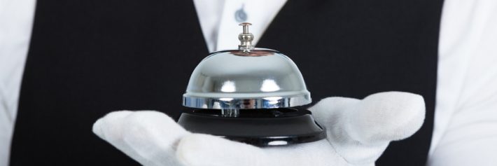 Butler Holding Service Bell